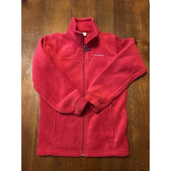 Columbia Other - Columbia Girls Red Fleece Jacket Size Medium